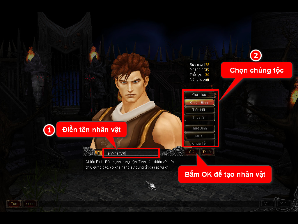 Chức năng chính của Game MU Nam Quốc